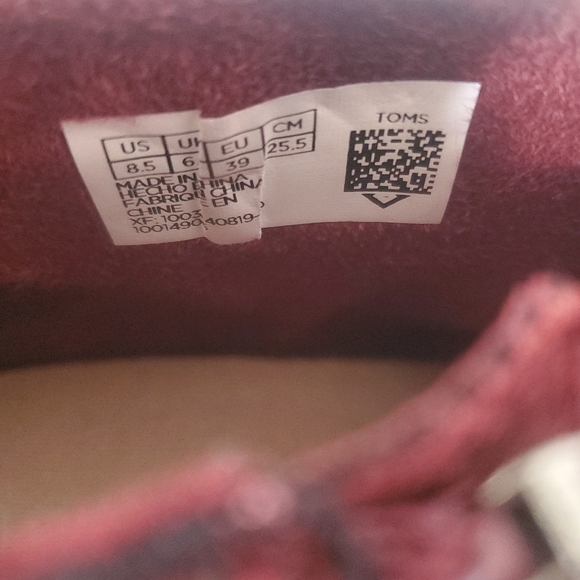 Toms Loren Python Womens Suede Heeled Boots Size 8.5 Ortholite Comfy Dressy Boho - Picture 10 of 12